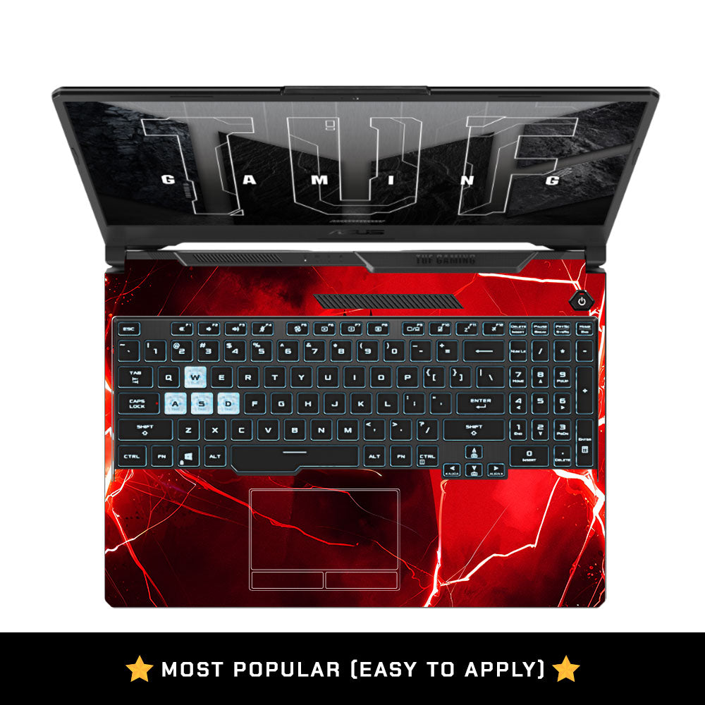 Red Dark Vigilante Asus TUF F15 FX506 & A15 FA506 3D Laptop Skin