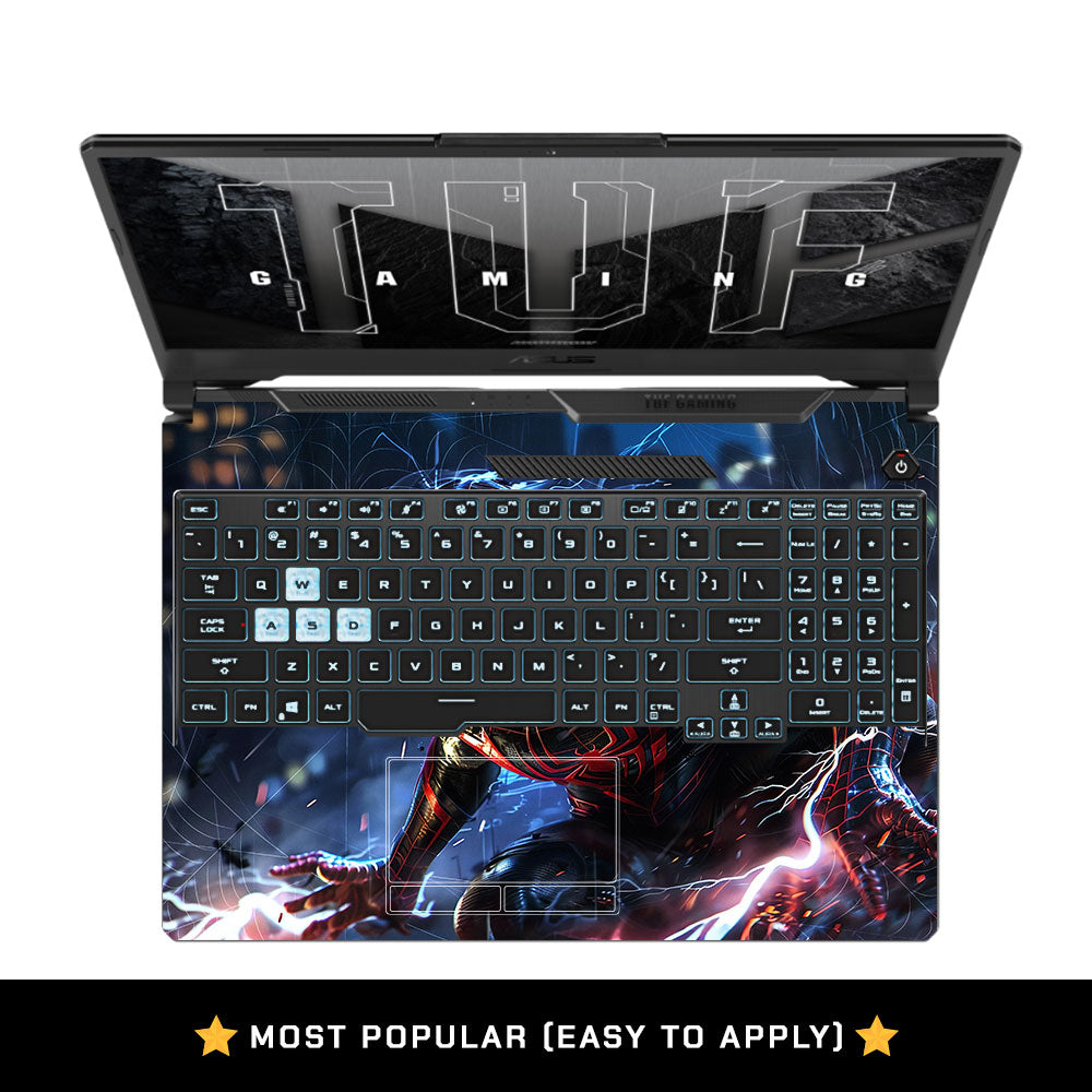 Neon Web Hero Asus TUF F15 FX506 & A15 FA506 3D Laptop Skin