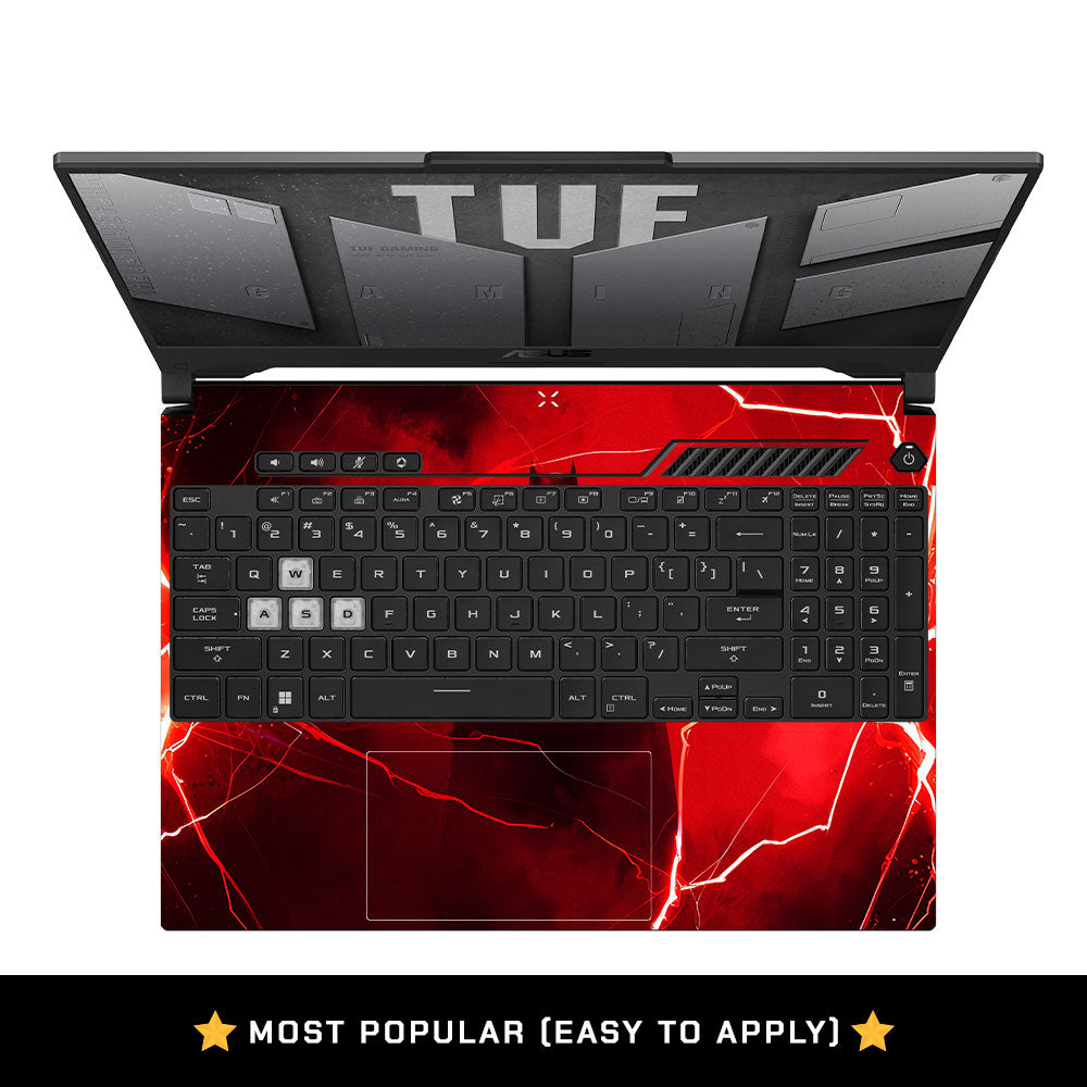Red Dark Vigilante Asus TUF F15 FX507 & A15 FA507 3D Laptop Skin