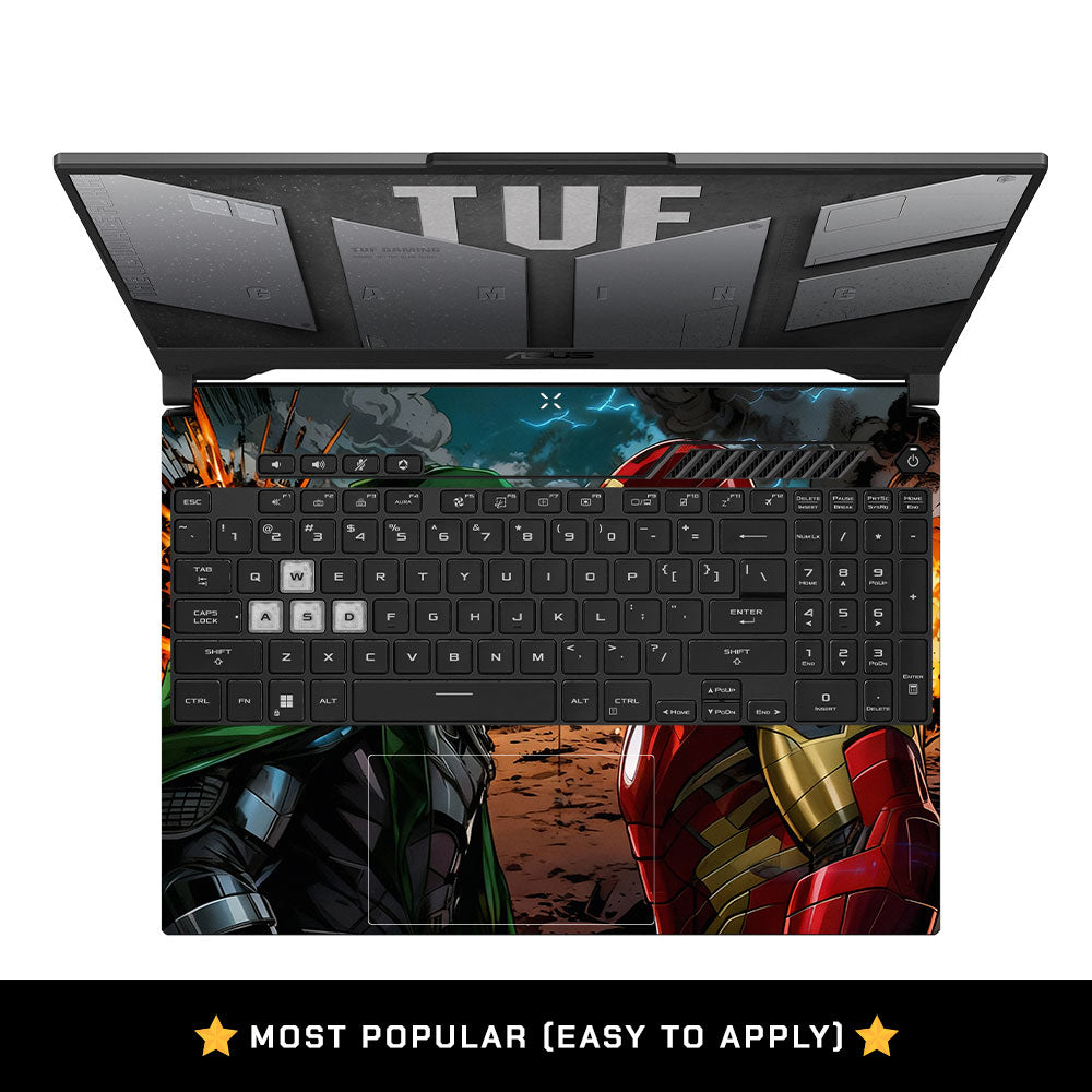Armored Hero Showdown Asus TUF F15 FX507 & A15 FA507 3D Laptop Skin