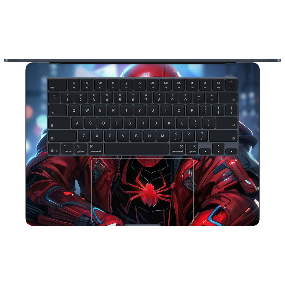 SpiderMan High Tech Hero Macbook Air 15 M5 2026 3D Laptop Skin