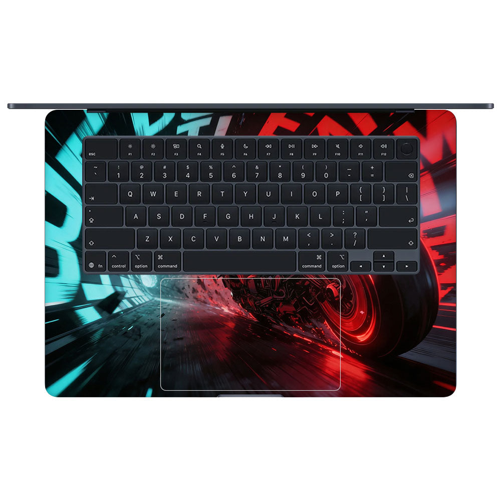Batman's Cyber Pursuit Macbook Air 15 M5 2026 3D Laptop Skin
