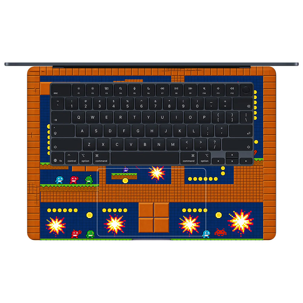 Pixelated Retro Arcade Macbook Air 15 M5 2026 3D Laptop Skin