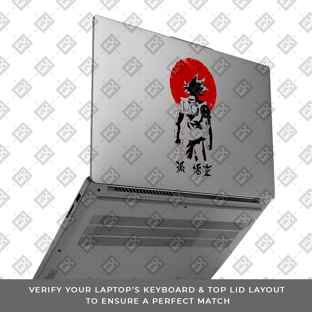 Transparent Sunset Samurai Lenovo LOQ Essential 15IAX9E Laptop Skin