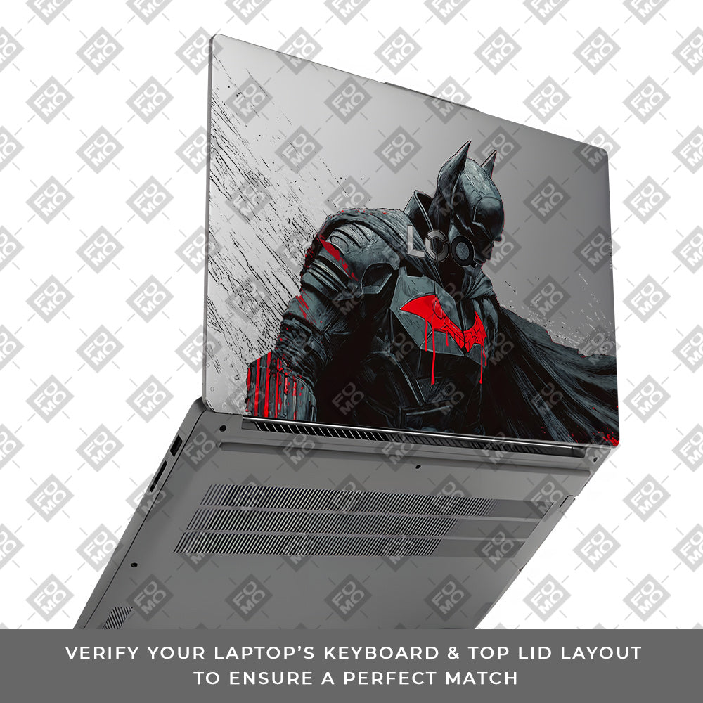 Transparent Dark Knight Lenovo LOQ Essential 15IAX9E Laptop Skin