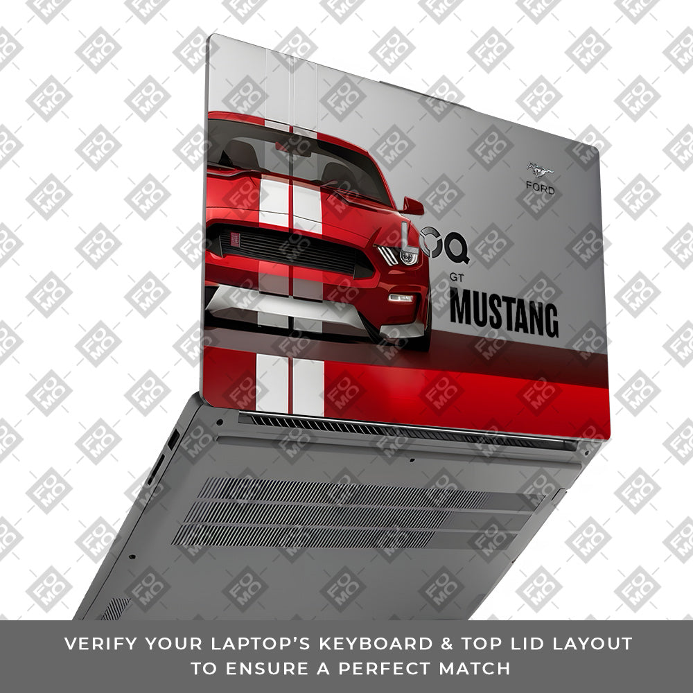 Transparent Mustang Power Lenovo LOQ Essential 15IAX9E Laptop Skin