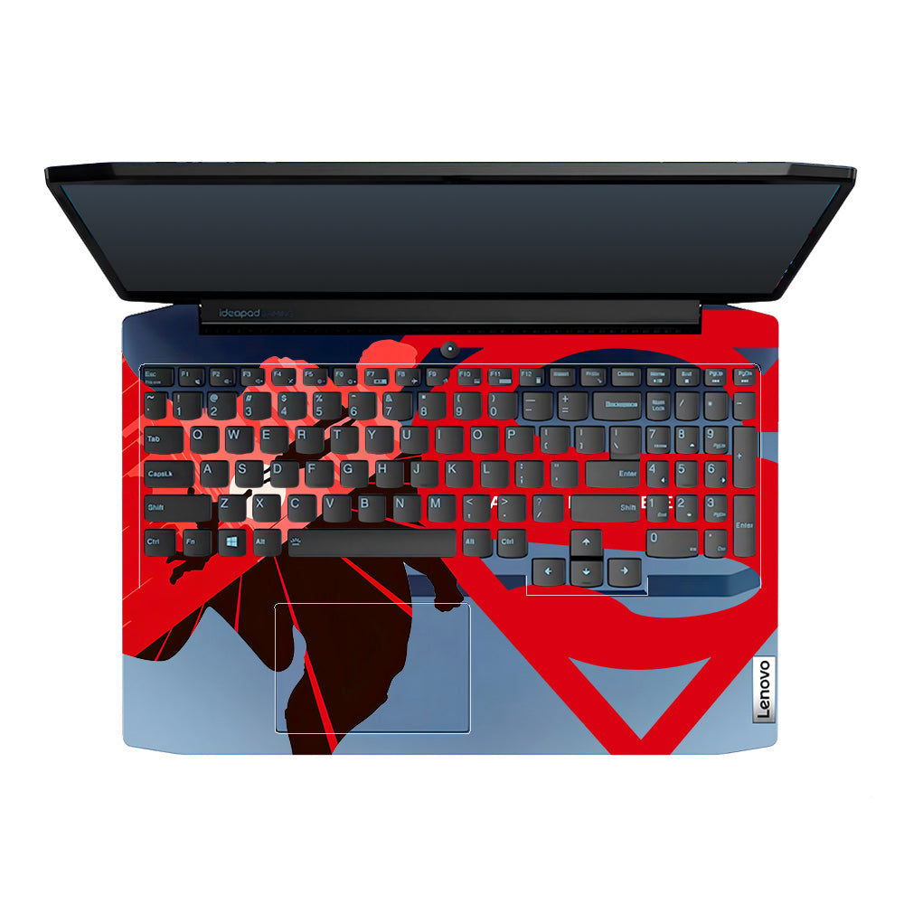 Transparent Man of Steel Lenovo Ideapad Gaming 3 15ARH05 and 15IMH05 Laptop Skin