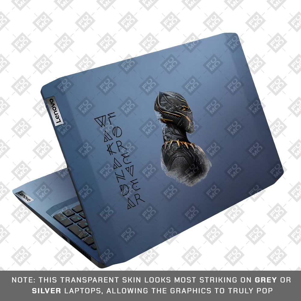Transparent Wakanda Forever Lenovo Ideapad Gaming 3 15ARH05 and 15IMH05 Laptop Skin