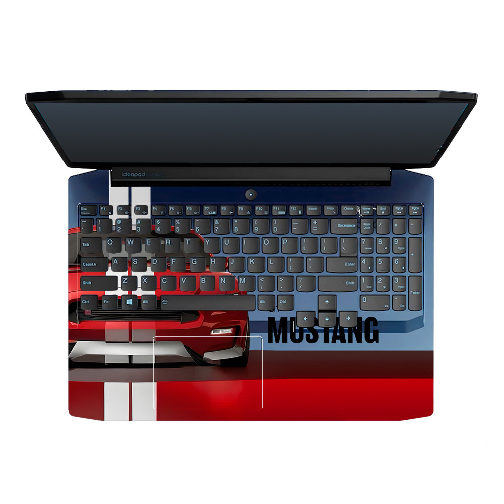 Transparent Mustang Power Lenovo Ideapad Gaming 3 15ARH05 and 15IMH05 Laptop Skin