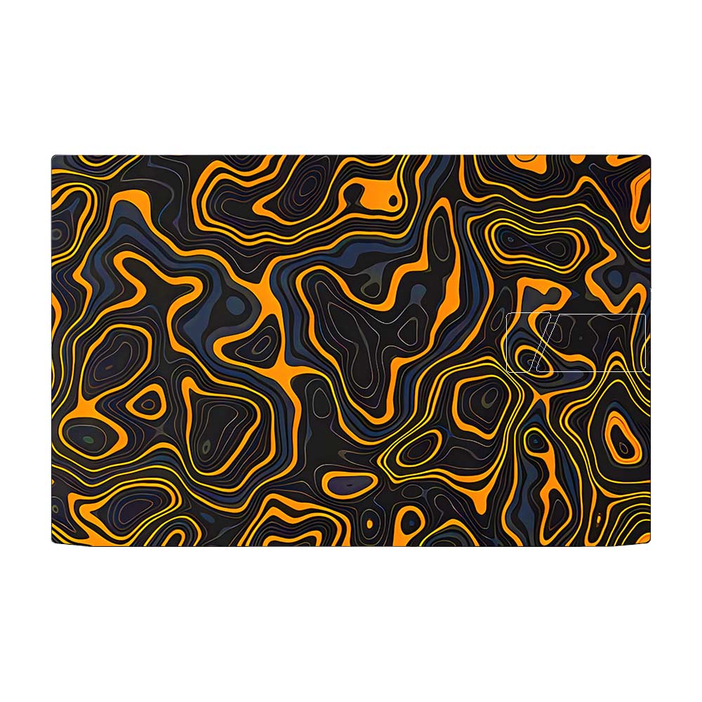 Amber Topographic Waves Asus Vivobook Pro 15 M6500QC & M6500 QH Laptop Skin