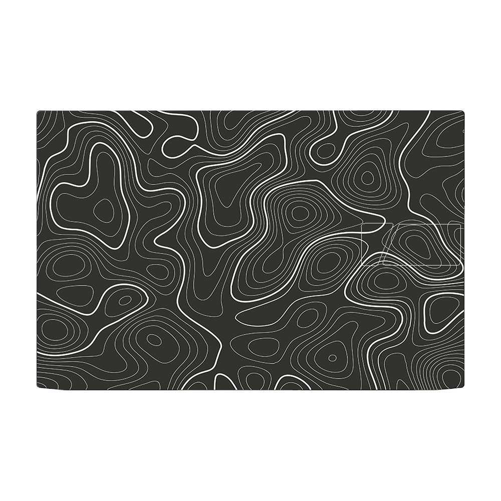 Grayscale Topographic Lines Asus Vivobook Pro 15 M6500QC & M6500 QH Laptop Skin