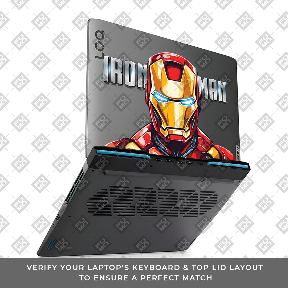 Transparent Arc Reactor Lenovo LOQ 2023 15IRH8, 15APH8 Laptop Skin