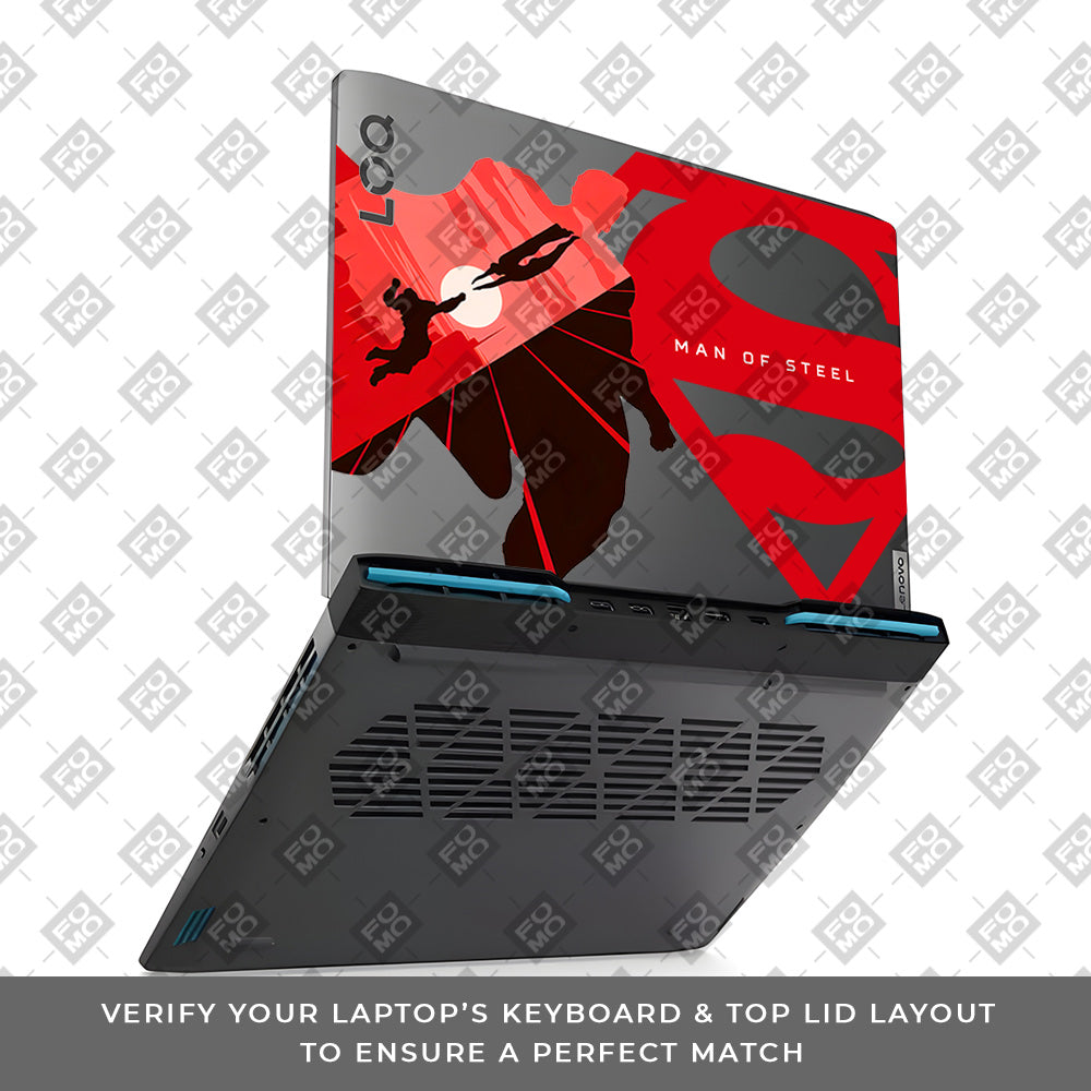 Transparent Man of Steel Lenovo LOQ 2023 15IRH8, 15APH8 Laptop Skin