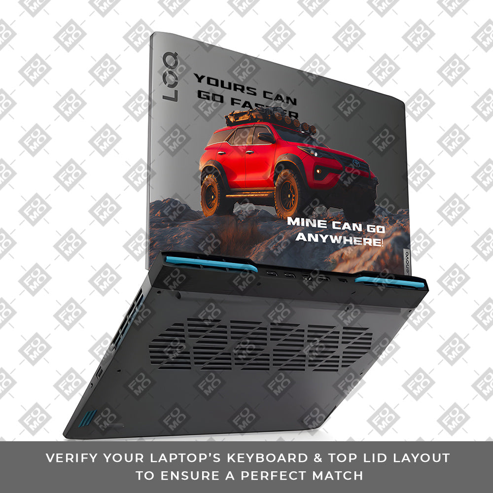 Transparent Off-Road Beast Lenovo LOQ 2023 15IRH8, 15APH8 Laptop Skin