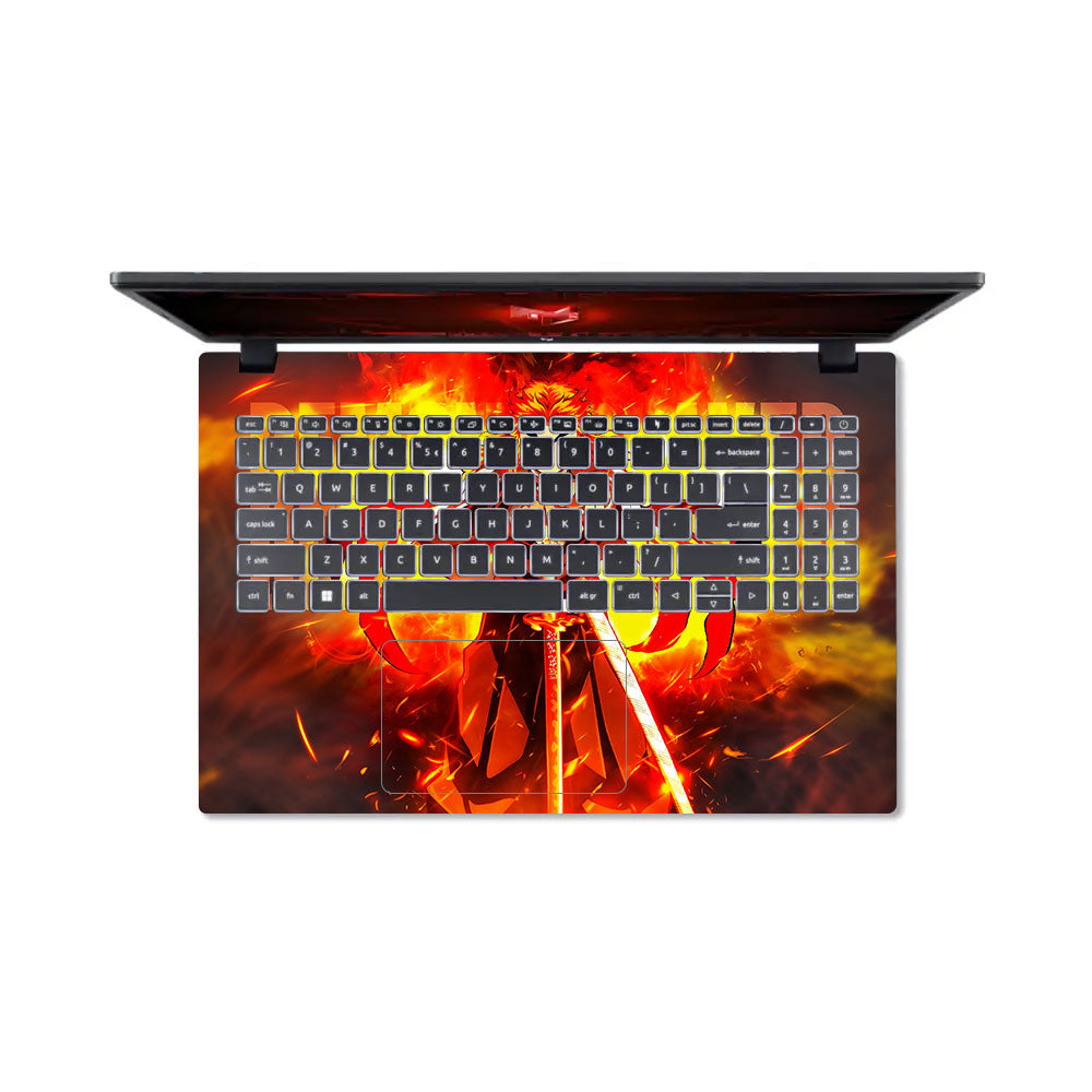 Flame Hashira Rengoku Acer Nitro V ANV15 51 55CA Laptop Skin