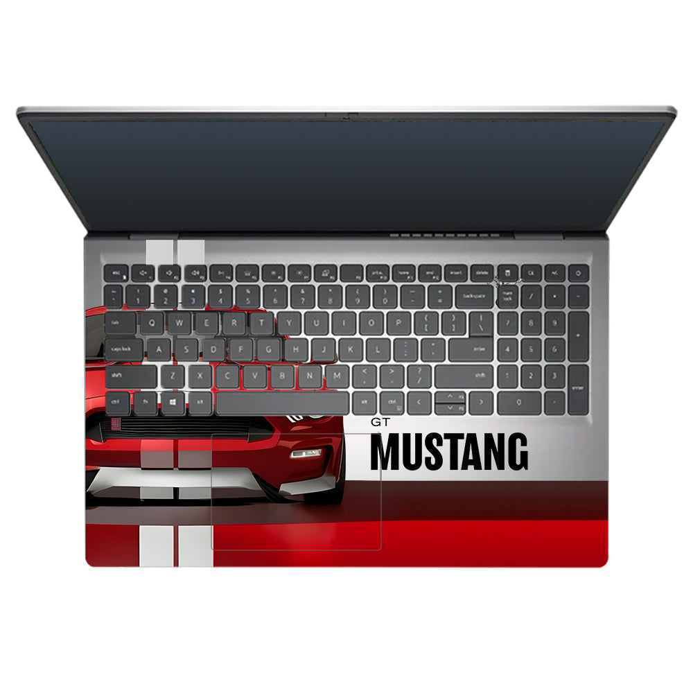 Transparent Mustang Power Dell Inspiron 3520 Laptop Skin