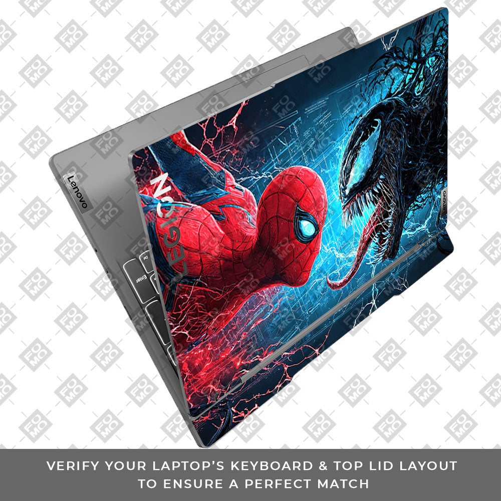 Spiderman vs Venom Showdown Lenovo Legion 5 15IRX9 3D Laptop Skin