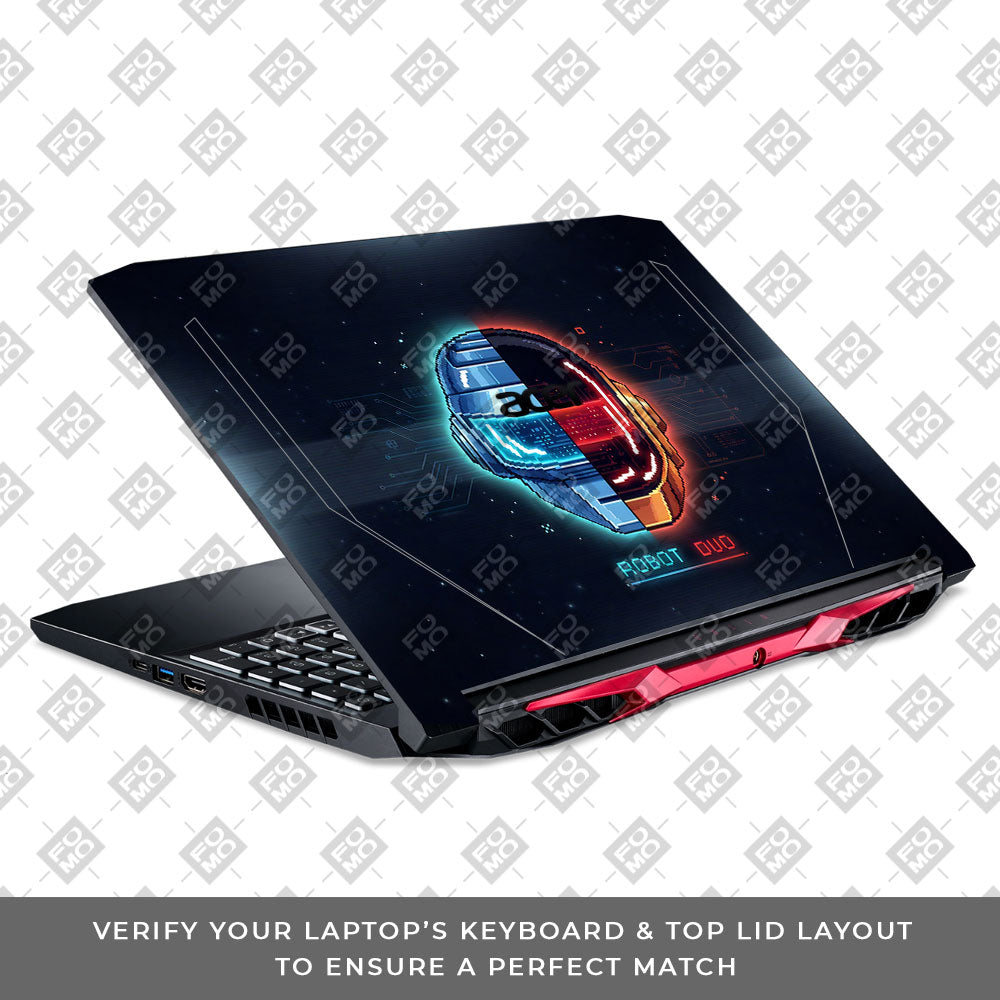 Robot Duo Acer Nitro 5 AN515 44, 56 3D Laptop Skin