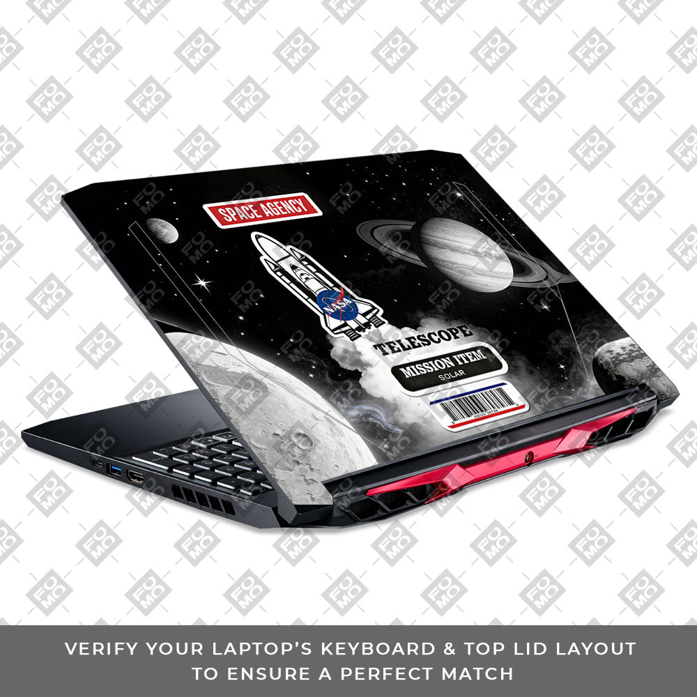 Space Mission NASA Acer Nitro 5 AN515 44, 56 3D Laptop Skin