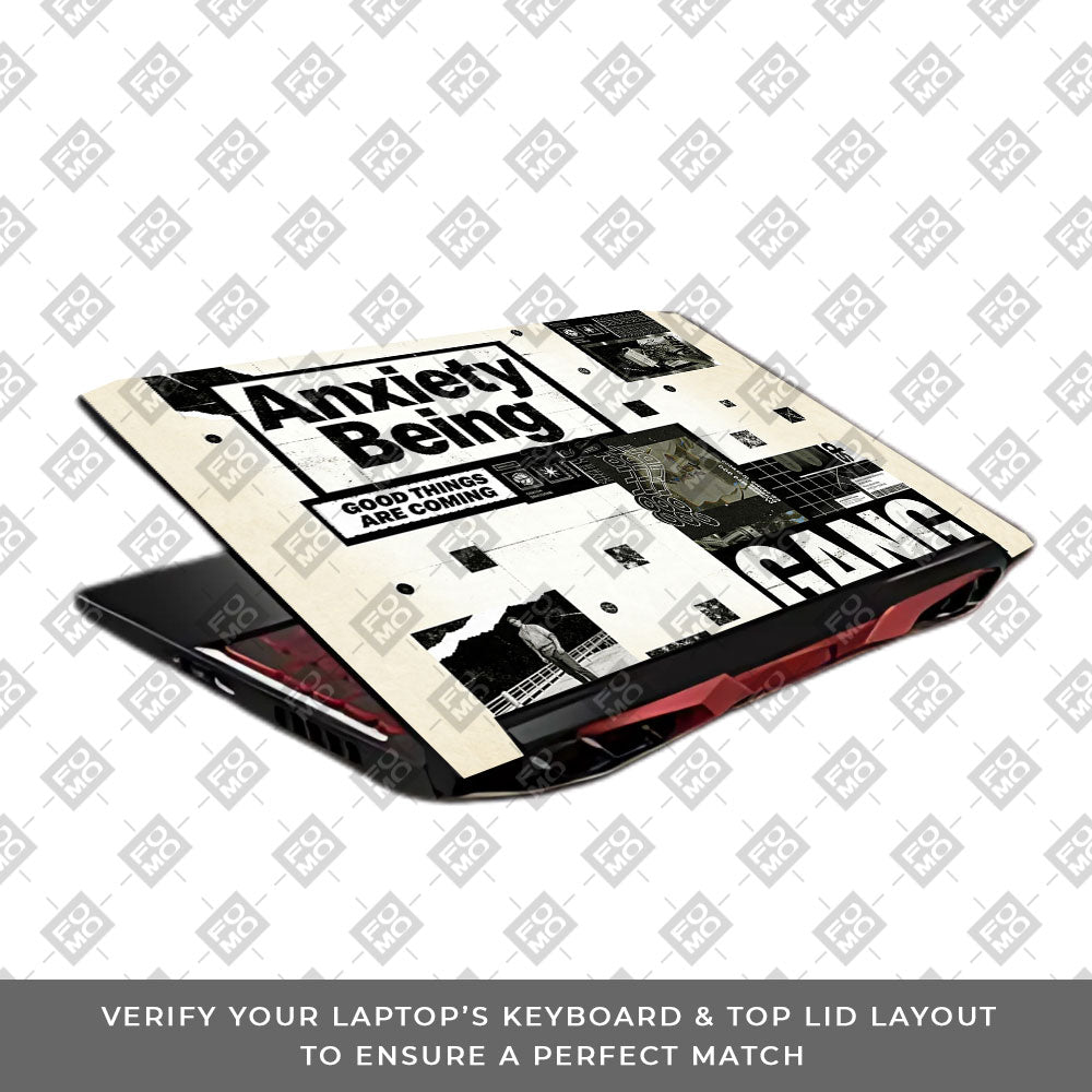 Anxiety Art Acer Nitro 5 AN515 45, 55, 57 3D Laptop Skin