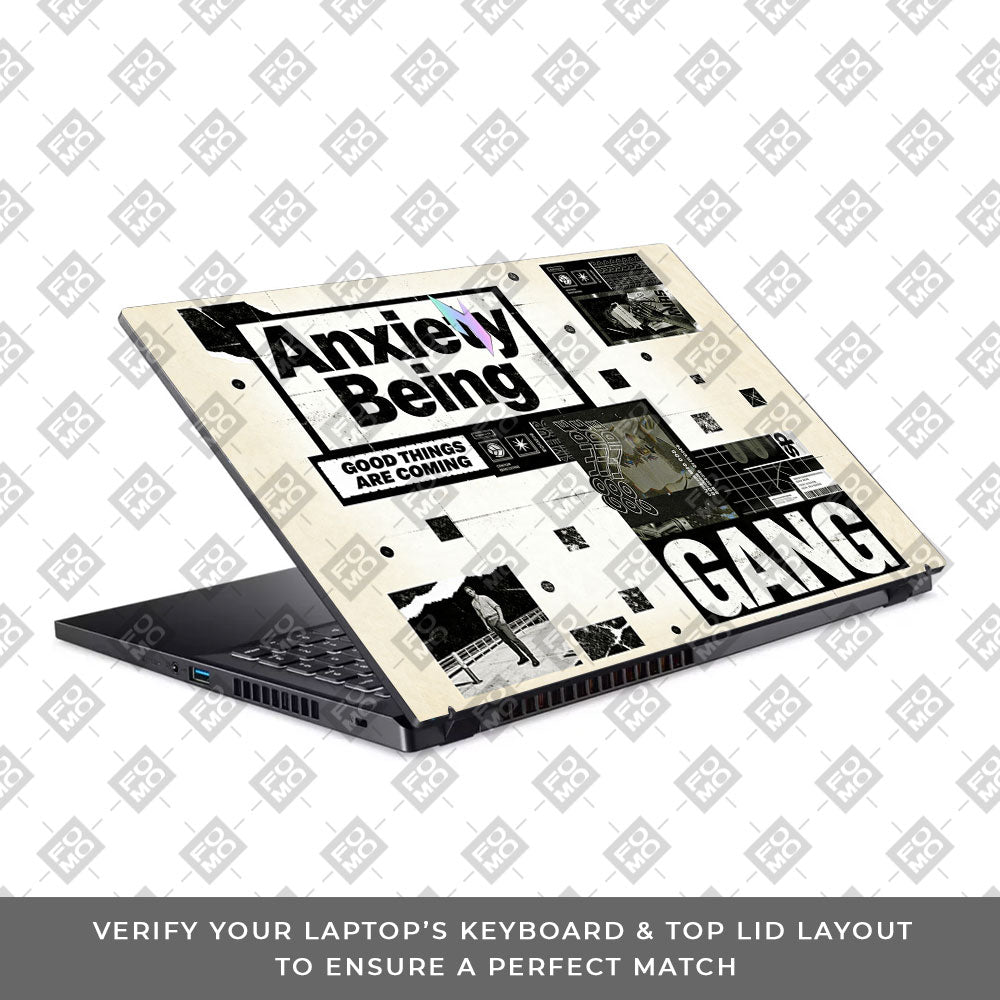 Anxiety Art Acer Nitro V ANV15 51 55CA 3D Laptop Skin