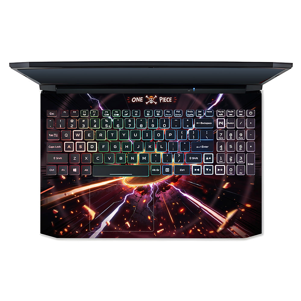One Piece Fire Hat Acer Nitro 5 AN515 45, 55, 57 3D Laptop Skin