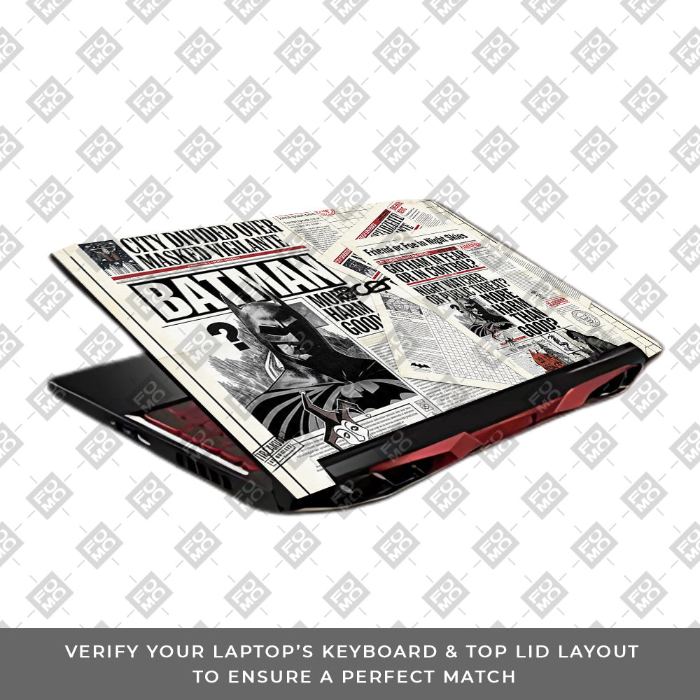 Batman Gotham’s Legacy Acer Nitro 5 AN515 45, 55, 57 3D Laptop Skin