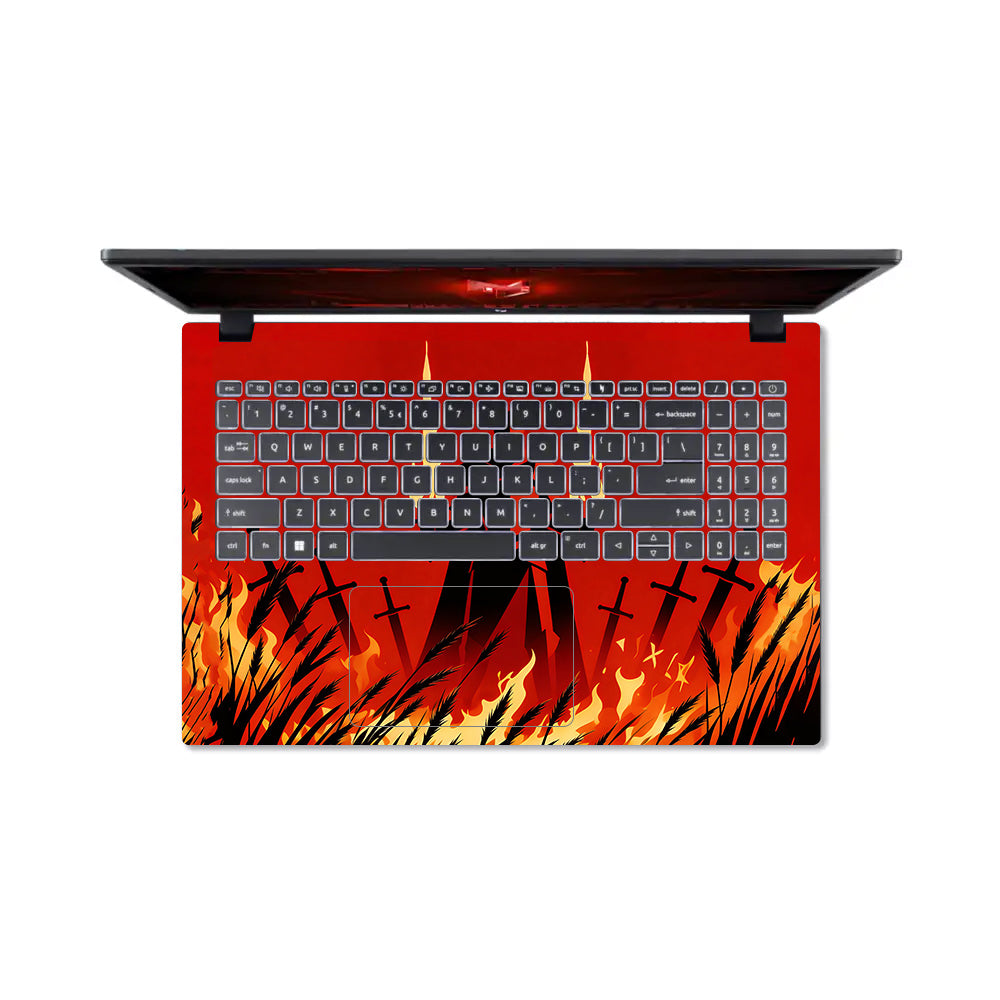 Knight of Flames Acer Nitro V ANV15 51 55CA 3D Laptop Skin