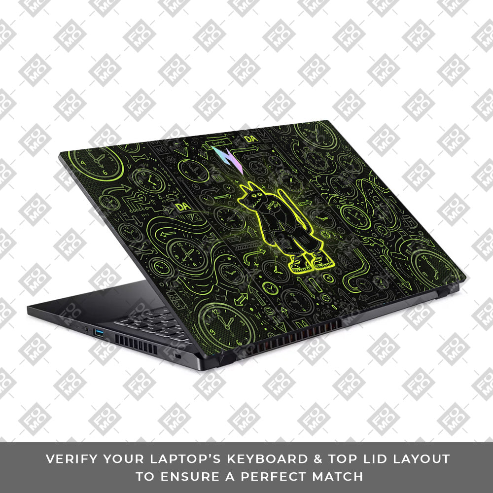Watch Dog Alert Acer Nitro V ANV15 51 55CA 3D Laptop Skin