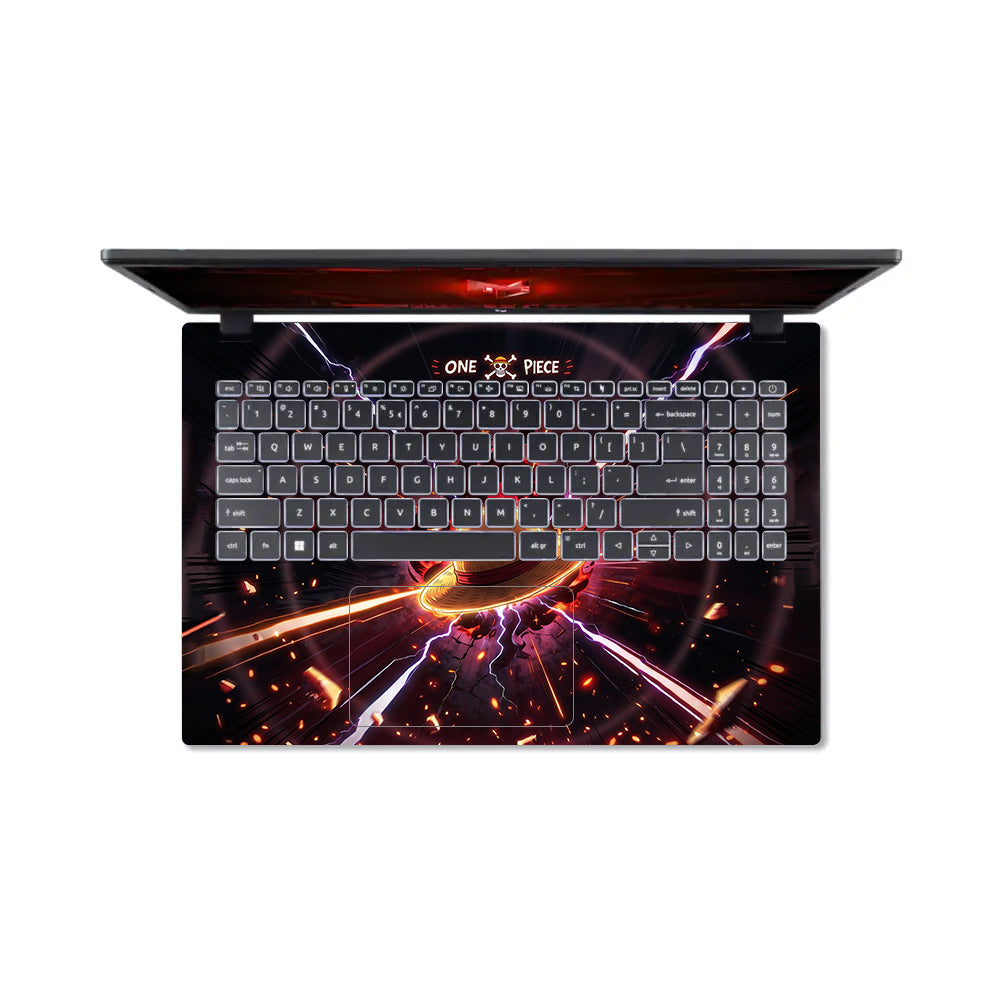 One Piece Fire Hat Acer Nitro V ANV15 51 55CA 3D Laptop Skin