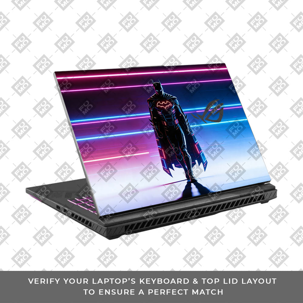 Superhero Neon Streaks Asus ROG Strix G16 G614J 3D Laptop Skin
