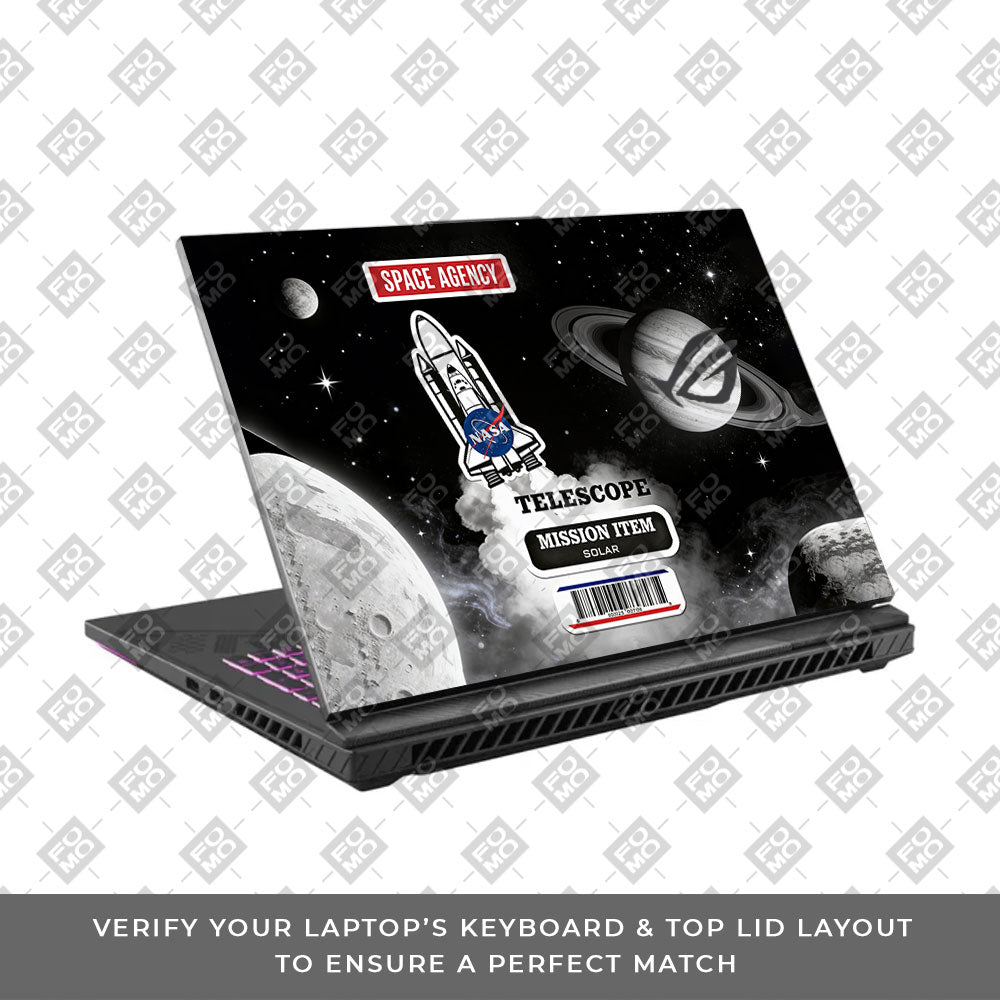 Space Mission NASA Asus ROG Strix G16 G614J 3D Laptop Skin