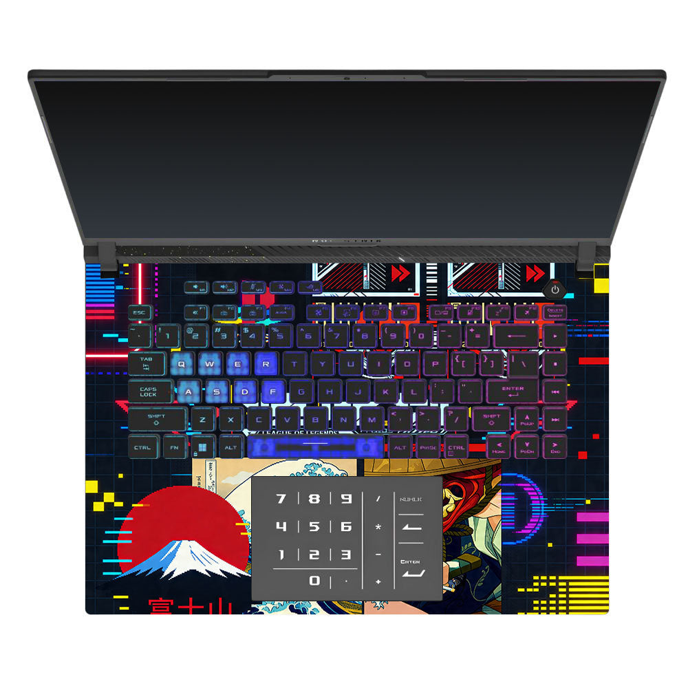 PlayStation Retro Asus ROG Strix G16 G614J 3D Laptop Skin