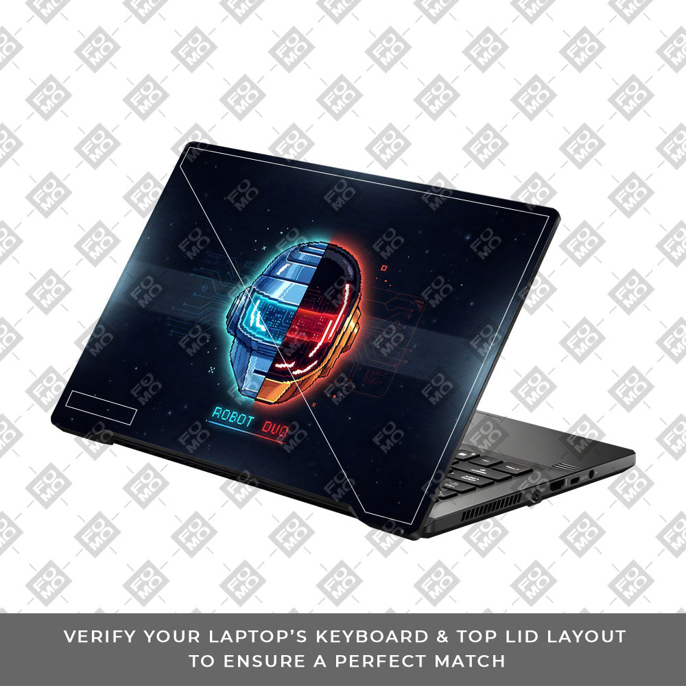 Robot Duo Asus ROG Zephyrus G14 GA401 3D Laptop Skin