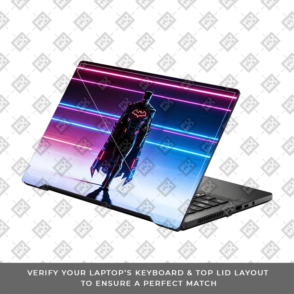 Superhero Neon Streaks Asus ROG Zephyrus G14 GA401 3D Laptop Skin