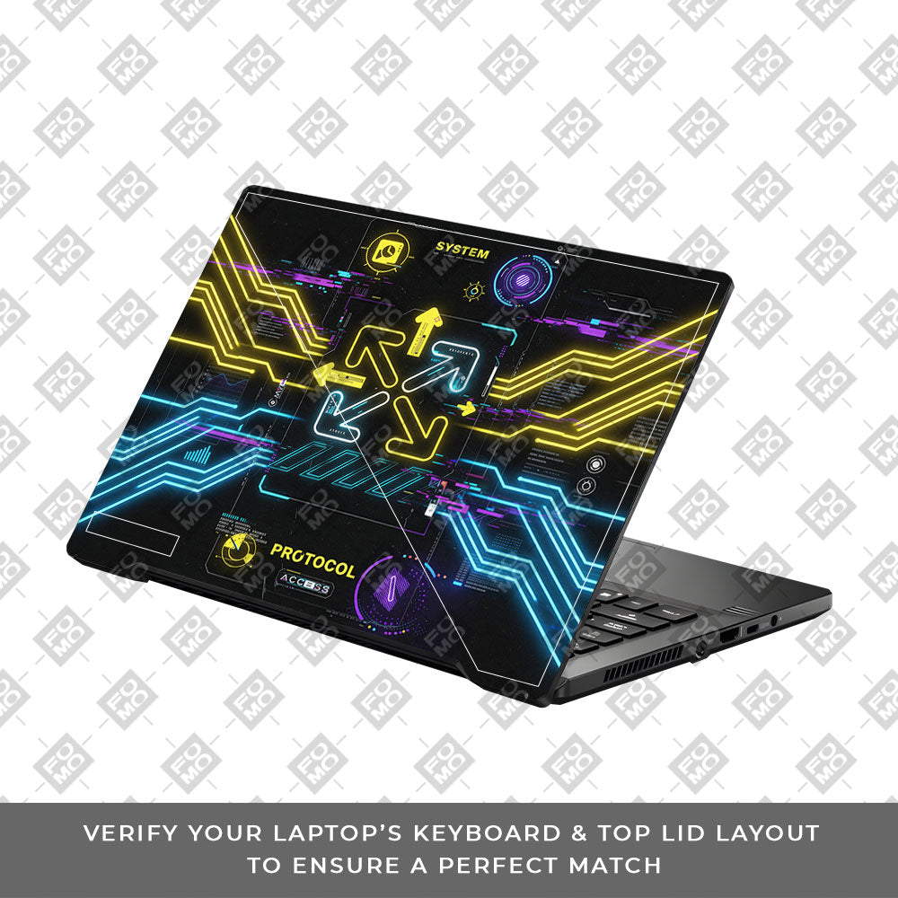 System Protocol Asus ROG Zephyrus G14 GA401 3D Laptop Skin