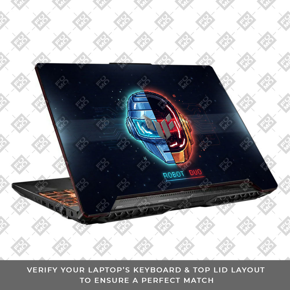 Robot Duo Asus TUF F15 FX506 & A15 FA506 3D Laptop Skin