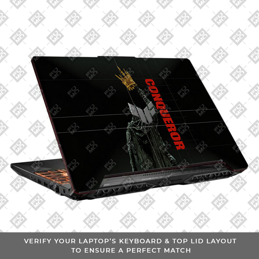 Crowned Conqueror Asus TUF F15 FX506 & A15 FA506 3D Laptop Skin