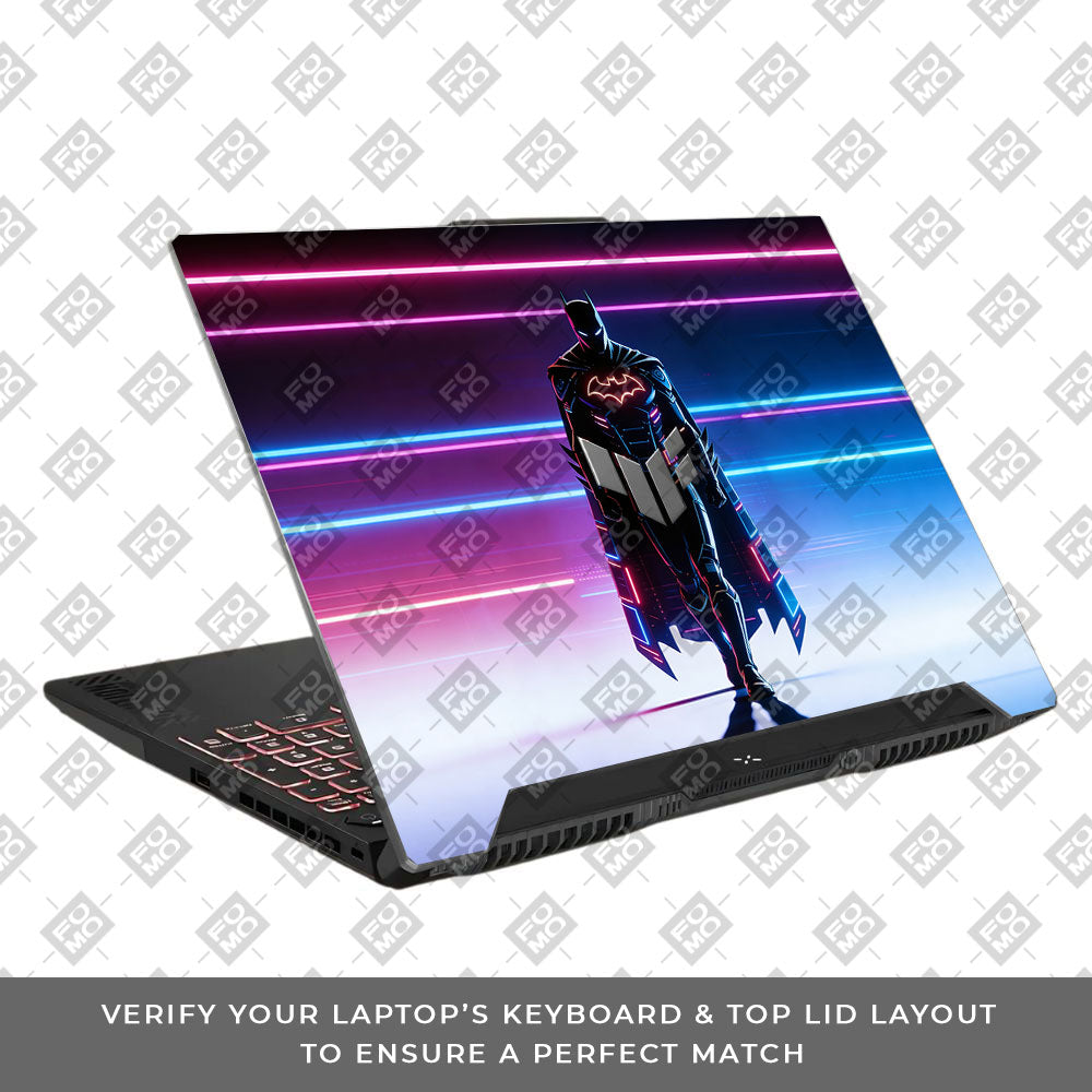 Superhero Neon Streaks Asus TUF F15 FX507 & A15 FA507 3D Laptop Skin