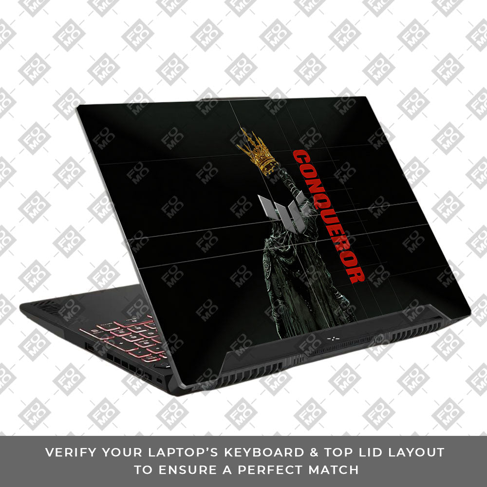 Crowned Conqueror Asus TUF F15 FX507 & A15 FA507 3D Laptop Skin