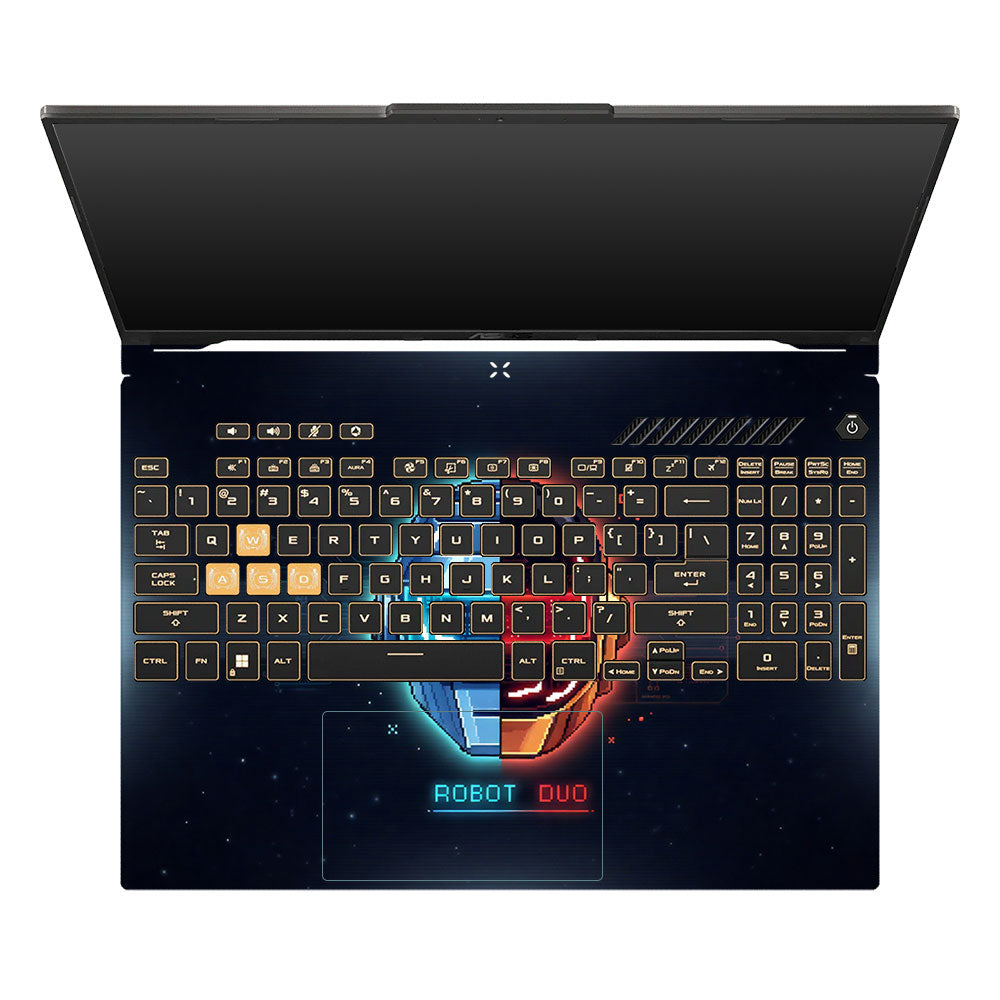 Robot Duo Asus TUF Gaming F16 and TUF Gaming A16 3D Laptop Skin