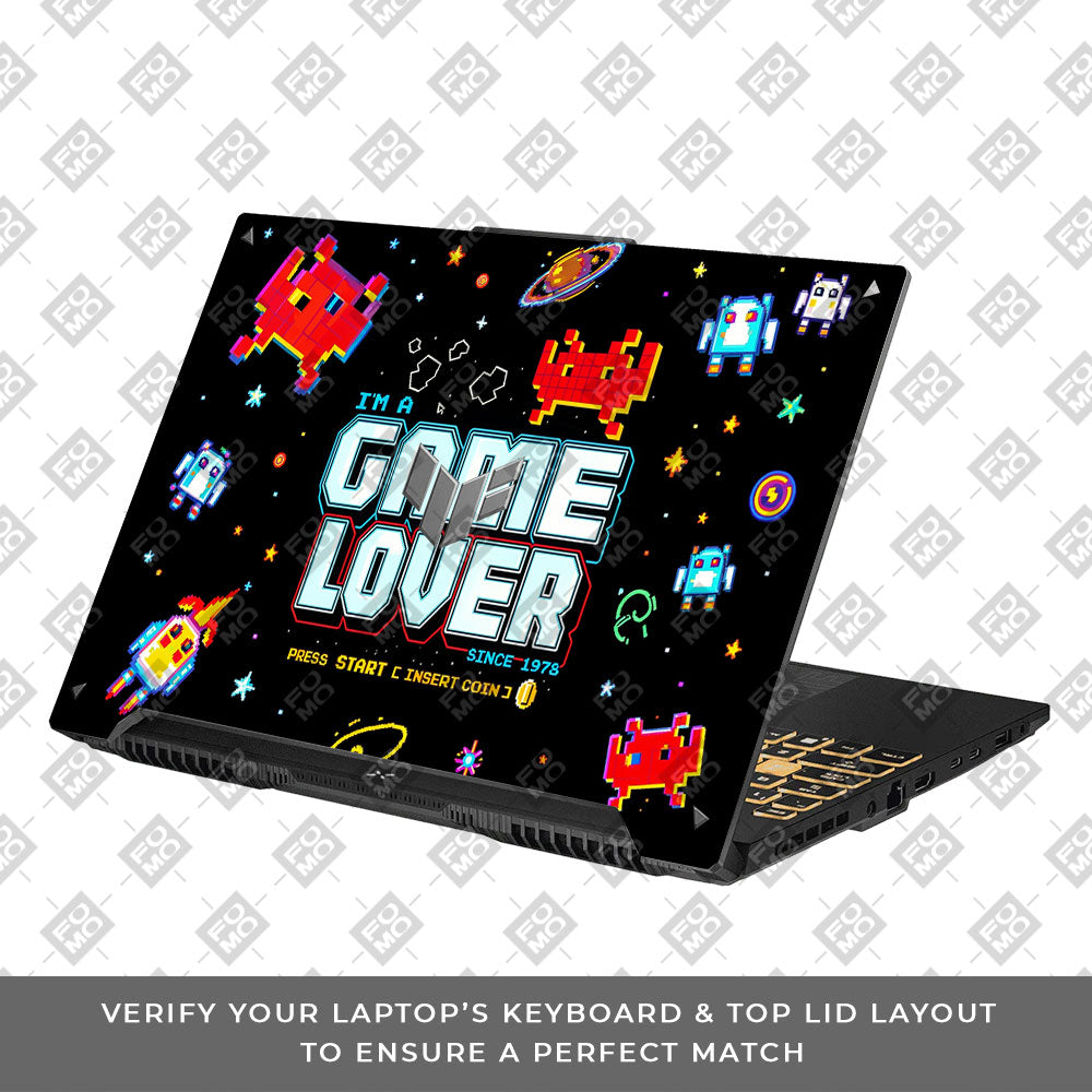 Gamer Lover Asus TUF Gaming F16 and TUF Gaming A16 3D Laptop Skin