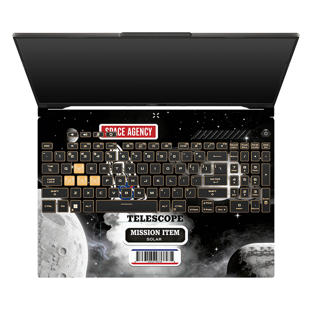 Space Mission NASA Asus TUF Gaming F16 and TUF Gaming A16 3D Laptop Skin