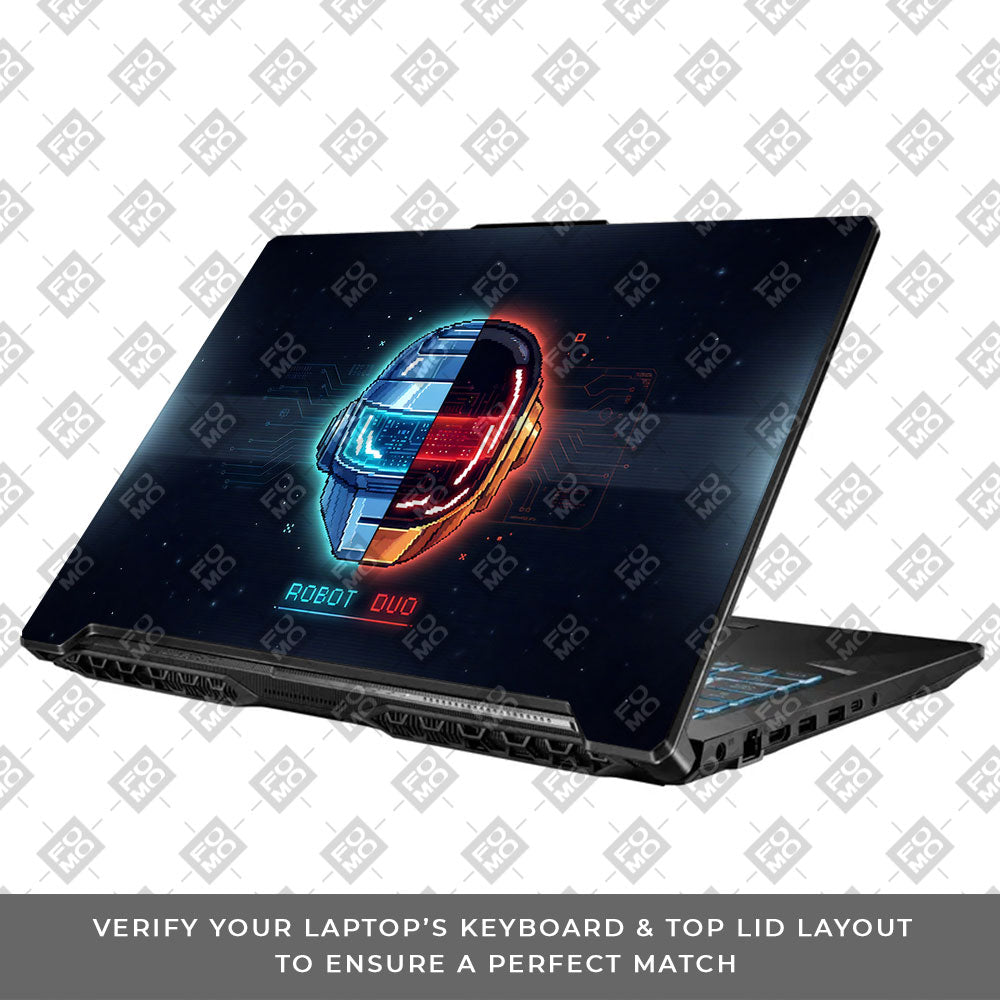 Robot Duo Asus TUF Gaming F17 FX706 3D Laptop Skin