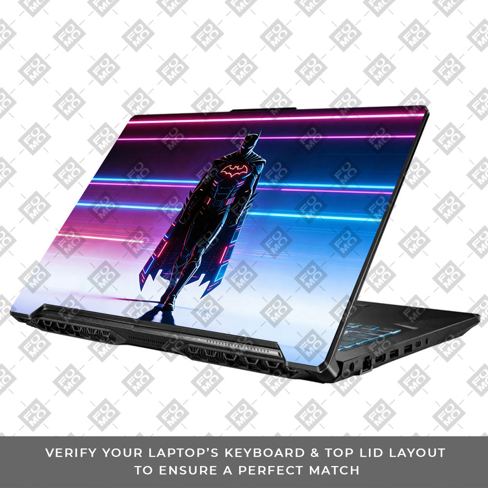 Superhero Neon Streaks Asus TUF Gaming F17 FX706 3D Laptop Skin