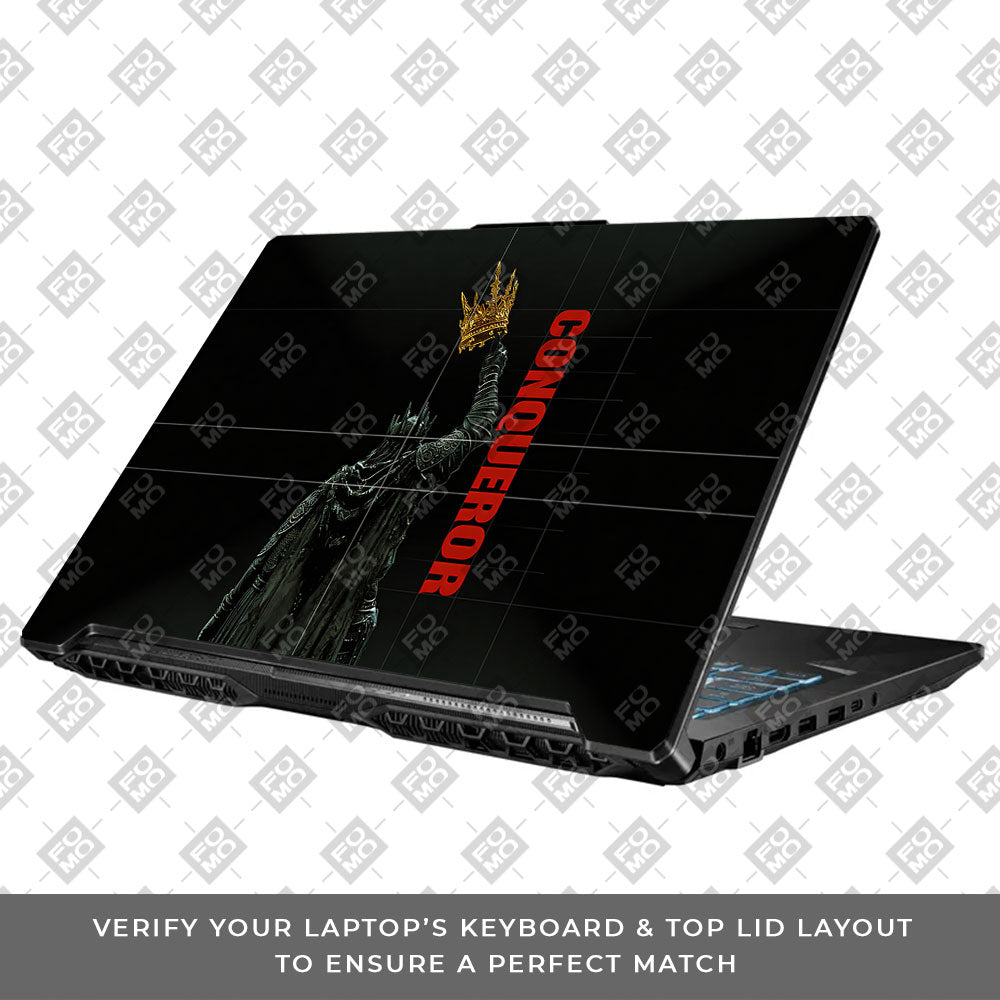 Crowned Conqueror Asus TUF Gaming F17 FX706 3D Laptop Skin