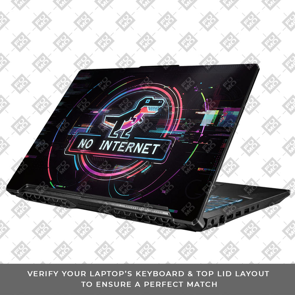 Dinosaur Connection Asus TUF Gaming F17 FX706 3D Laptop Skin
