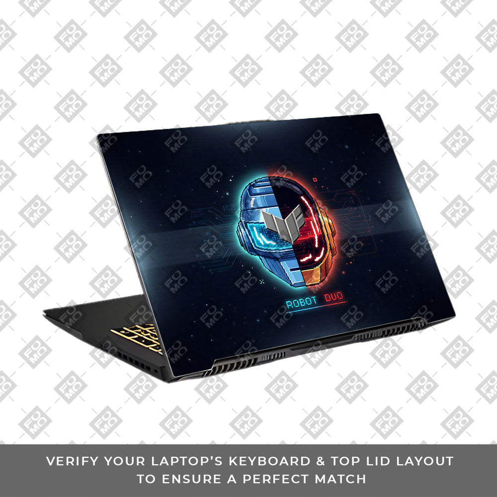 Robot Duo Asus TUF Gaming F17 FX707Z 3D Laptop Skin