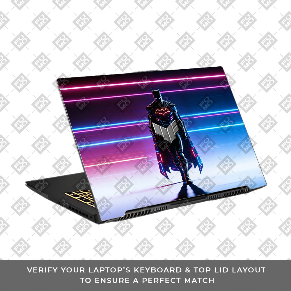 Superhero Neon Streaks Asus TUF Gaming F17 FX707Z 3D Laptop Skin