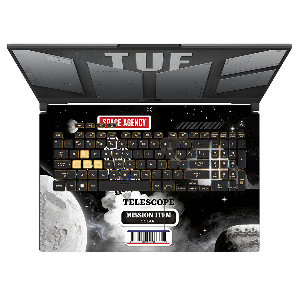 Space Mission NASA Asus TUF Gaming F17 FX707Z 3D Laptop Skin